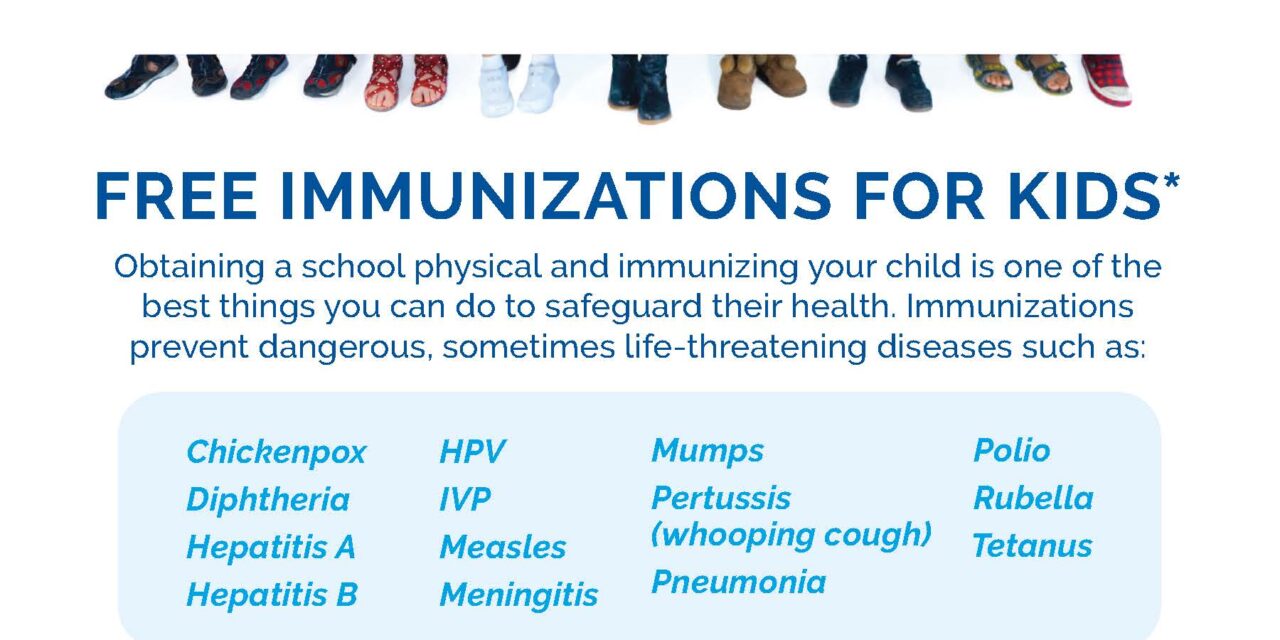 BROWARD HEALTH OFFERS FREE SCHOOL IMMUNIZATIONS