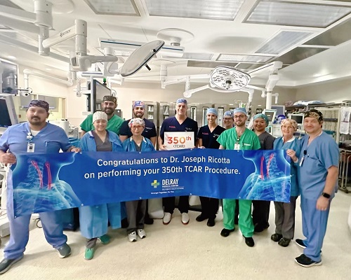 Dr. Joseph Ricotta completes 350th TCAR procedure