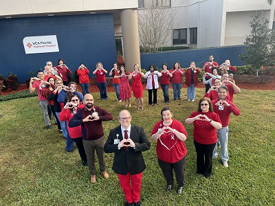 HCA FLORIDA HIGHLANDS HOSPITAL RECOGNIZES NATIONAL WEAR RED DAY