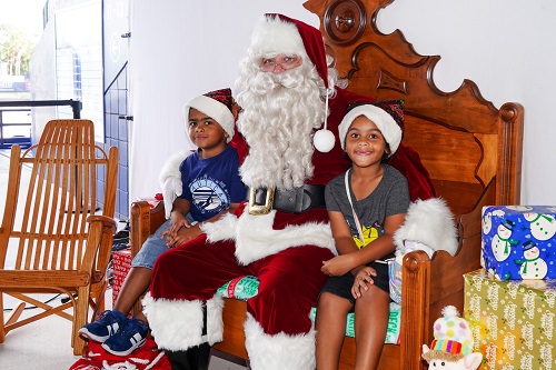 Santa has a Heart of Gold Flying on Bella’s Wings