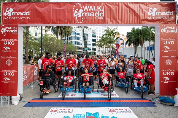 Community Supporters Made Strides in the Continued Fight Against Drunk Driving at Mothers Against Drunk Driving (MADD) Southeast Florida’s 13th Annual UKG & Salah Foundation Walk Like MADD & MADD Dash Fort Lauderdale 5K Presented by the Sheriff’s Foundation of Broward County on April 28