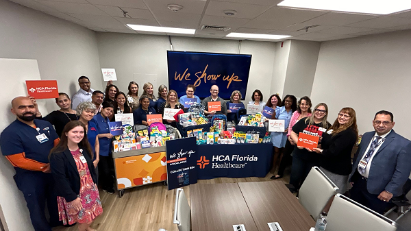 HCA Florida Highlands Hospital collects over 1,000 items during School Supply Drive