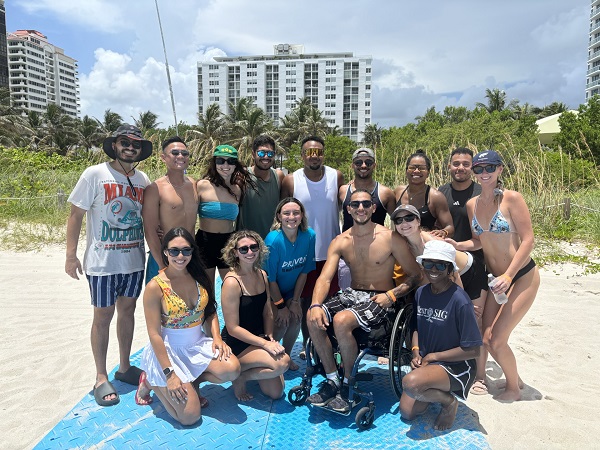 USAHS Miami Faculty and PT Students Join Sabrina’s Adaptive Beach Days