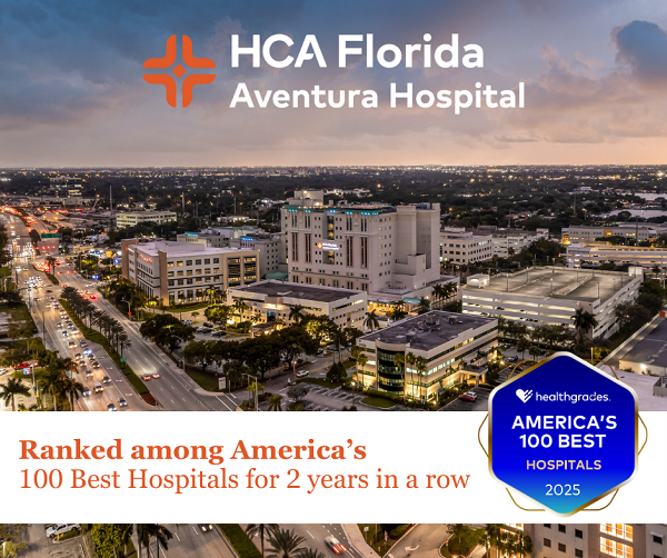 HCA FLORIDA AVENTURA HOSPITAL IS RECOGNIZED AMONG AMERICA’S 100 BEST HOSPITALS