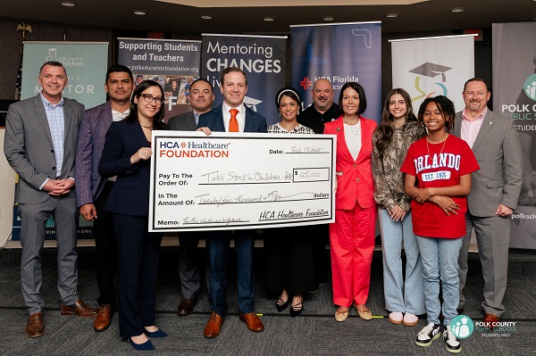 HCA Florida Poinciana Hospital Announces $25,000 Grant to Support Take Stock in Children Program at Polk Education Foundation