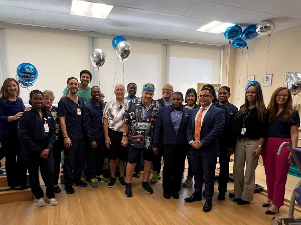 TWO PATIENTS REUNITE AFTER FORMING A LASTING FRIENDSHIP WHILE RECOVERING FROM SURGERY AT BROWARD HEALTH REHABILITATION INSTITUTE