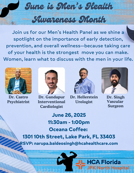 HCA Florida JFK North Hospital Hosts Community Men’s Health Panel