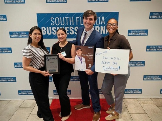 Nicklaus Children’s Orthopedic Oncologist, Dr. Thomas Utset-Ward Recognized in South Florida Business Journal’s 2026 40 Under 40